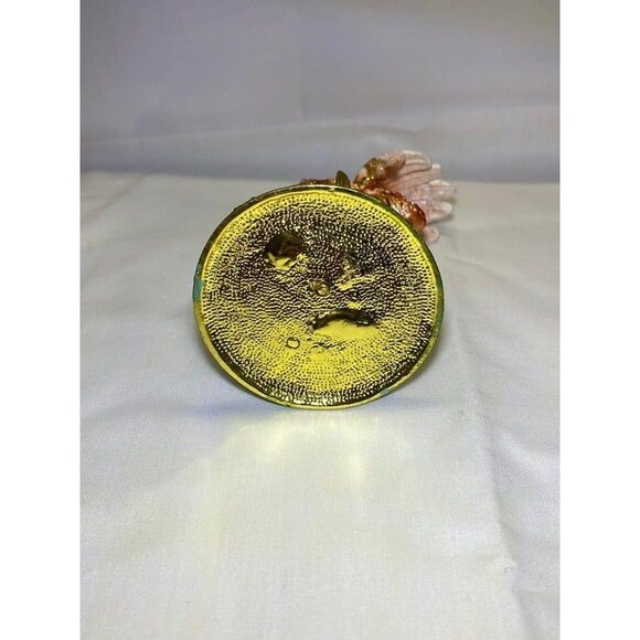 Trinket Box Flamingo Solid Metal Enameled Sparkling Crystals Treasure Box Gift - Picture 5 of 7